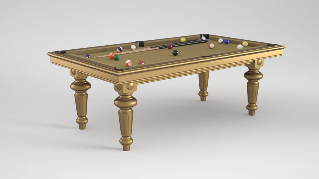 Billard Luxe finition or